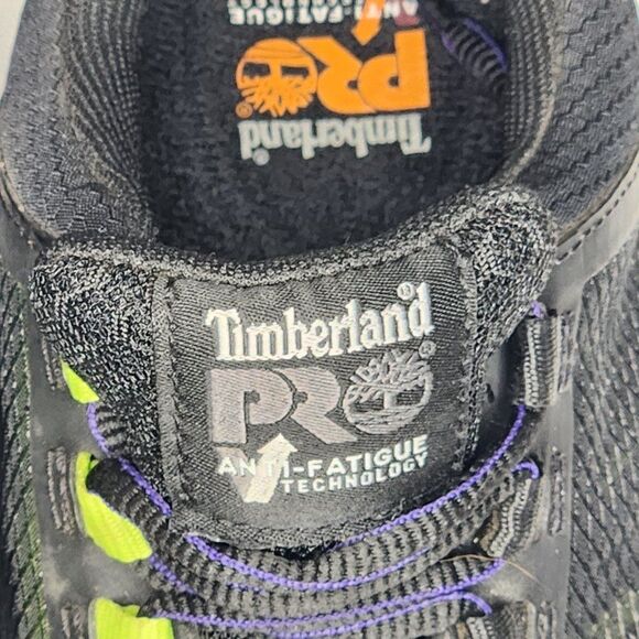 TIMBERLAND PRO WOMEN'S RADIUS SAFETY TOE WORK SHOES - BLACK/PURPLE, size 8.5 - Picture 2 of 8